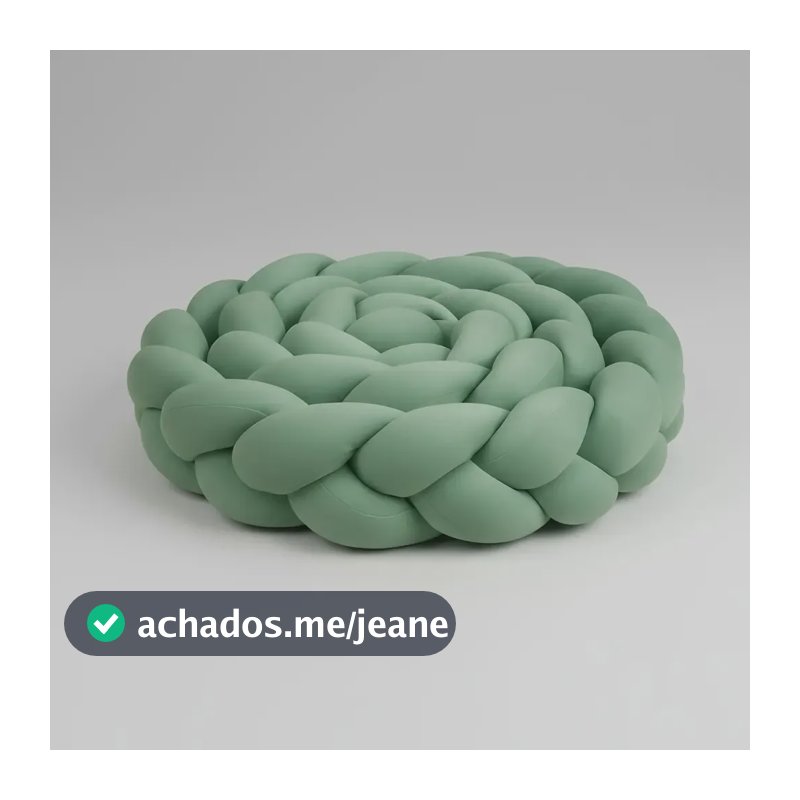 Protetor Trança Para Berço Americano 4 Metros Cores Berço Americano Verde Oliva