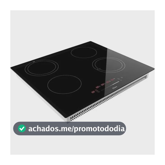 Cooktop Indução 4 Bocas Touchscreen Vidro Preto Oster