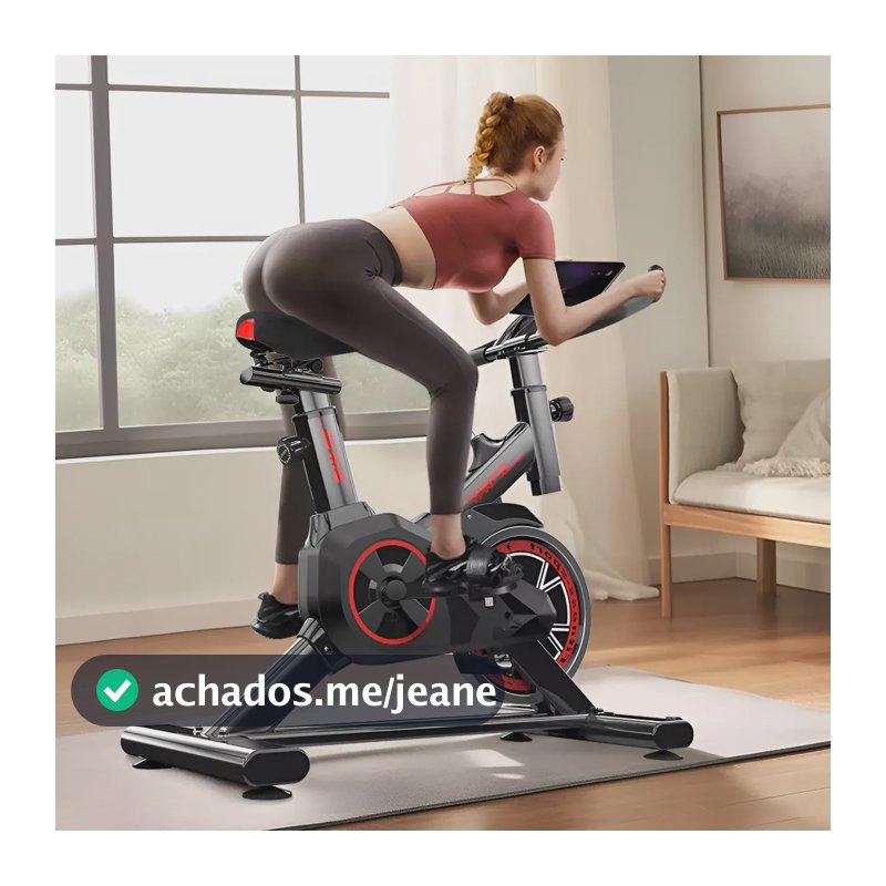 Bicicleta Ergométrica Spinning Silenciosa Exercício Em Casa