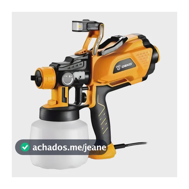 Pistola De Pintura Pulverizadora Hvlp 600w 1200ml 110v Deko 600w 127v