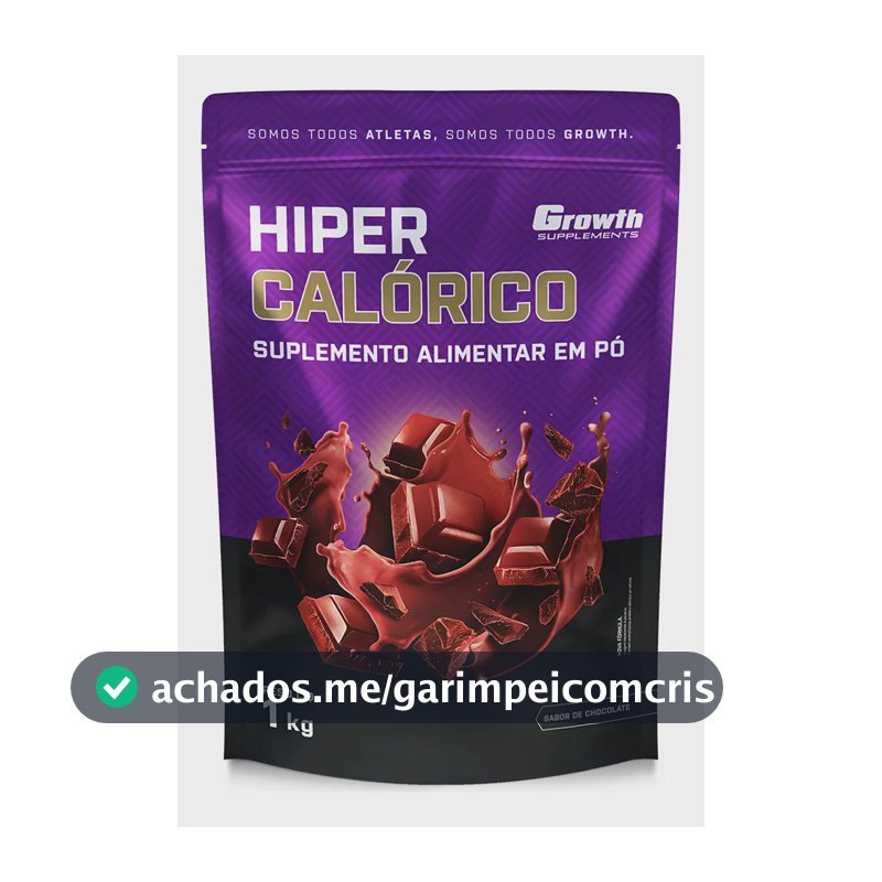 Hipercalórico 1kg Growth Supplements - Sabor Chocolate