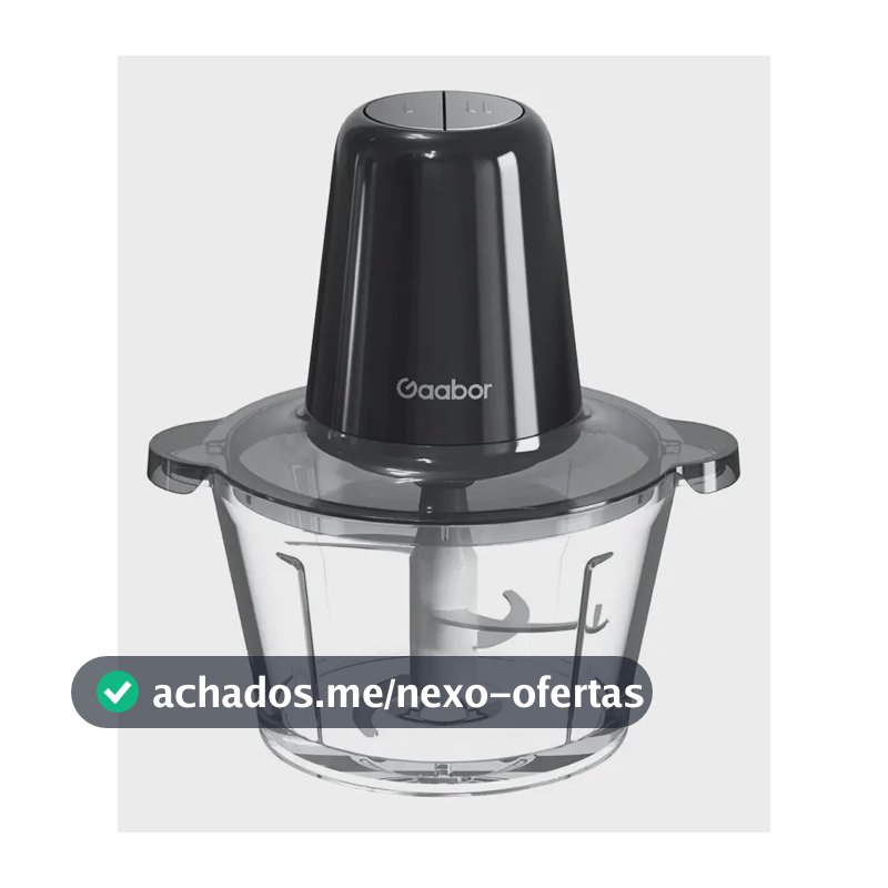 Gaabor Processador 300w 2l Vidro 4 Lâminas Mg-15m02a Cor Preto