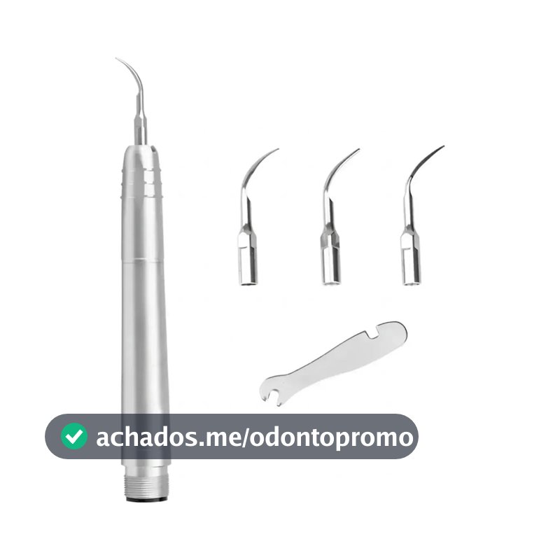 Cavitador Ultrassônico com 3 Pontas e Chave para Remoção de Tártaro