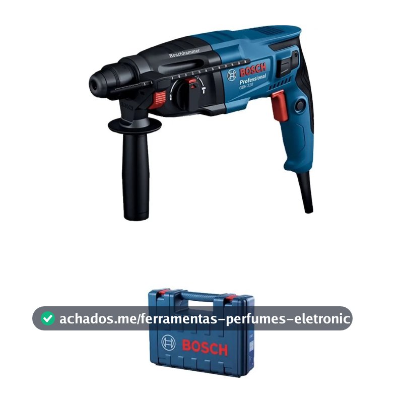 Martelo Rompedor Bosch Professional Gbh 220 Azul com 720W de Potência