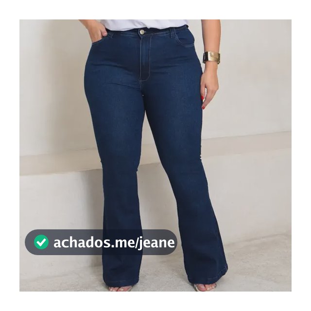 Calça Flare Jeans Boca De Sino Plus Size Empina Bumbum
