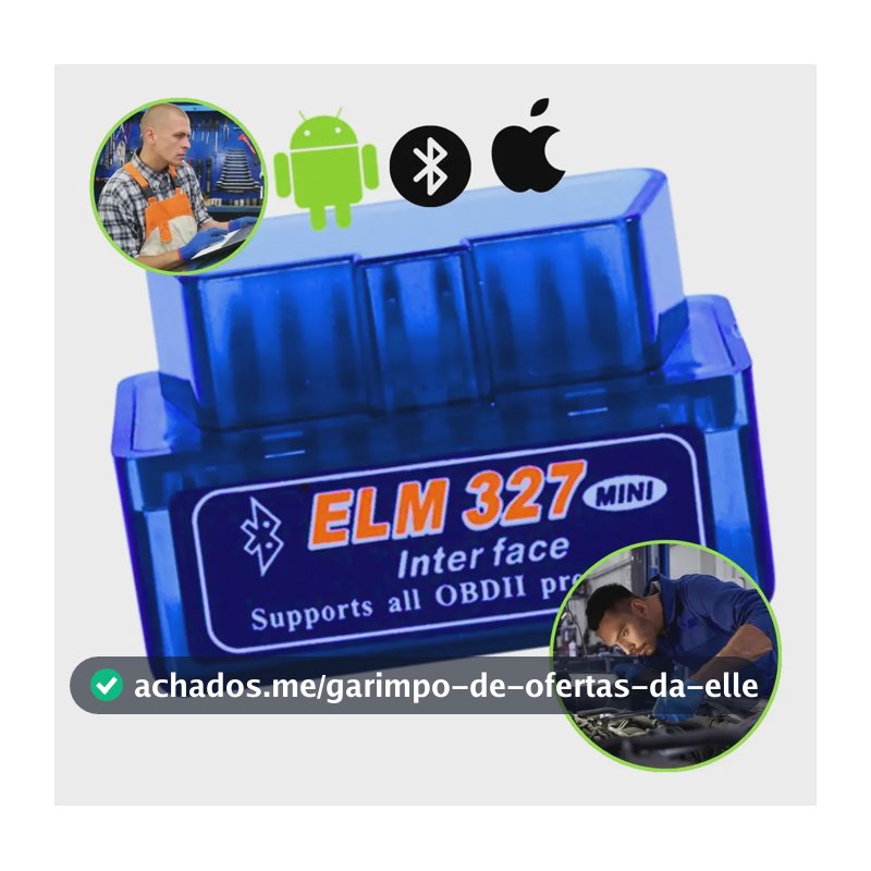 Scanner Automotivo Bluetooth Obd2 Eml 327 Android Ios Obdii