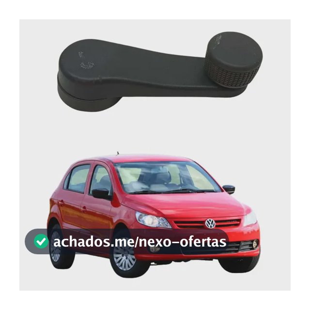 Manivela Vidro Gol G2 G3 G4 G5 Fox Polo Kombi Preta