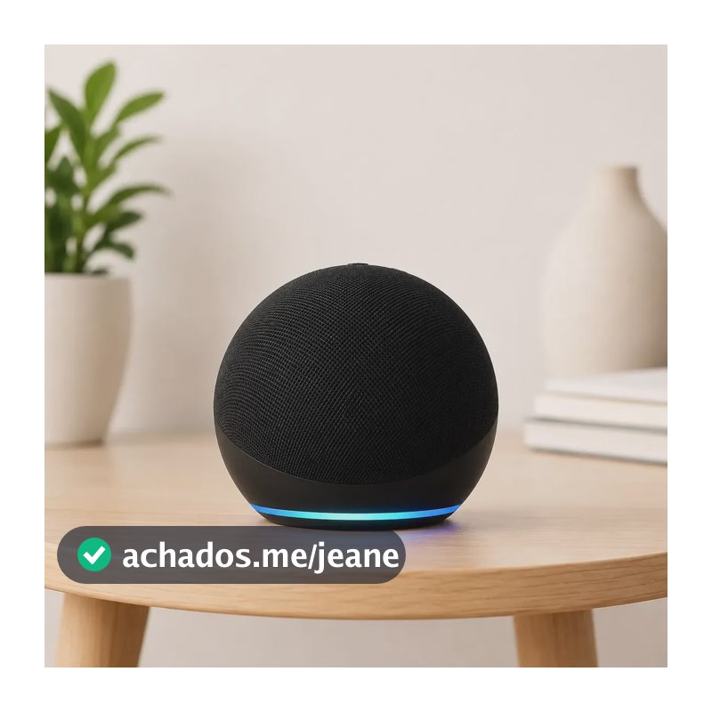 Alaxe Caixa De Som Inteligente Comando Voz Portátil Bluetoot Preto
