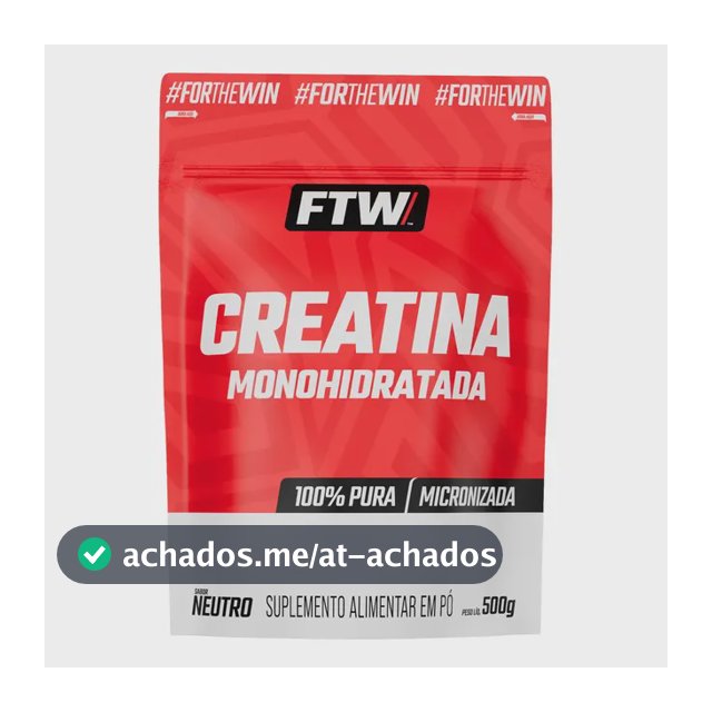 Creatina FTW em pó Sem sabor x 500g