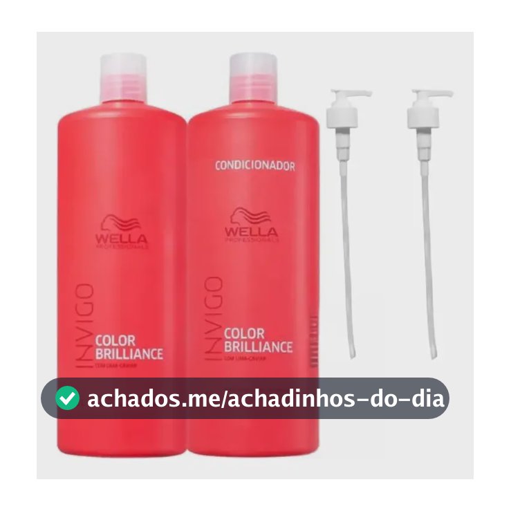 Kit Wella Invigo Color Brilliance Shampoo 1lt + Cond 1lt