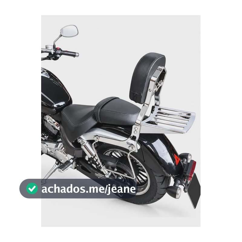 Kit Sbm Denver 400 Sissy Bar + Suporte De Alforge + Brinde Cromado