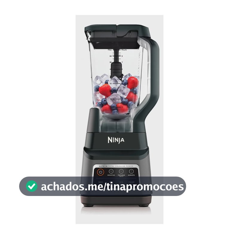 Liquidificador Ninja Standalone 3 Lâminas Potentes Maior Trituração Jarra de 2,1 Litros Fácil de Limpar 1.200W 110V