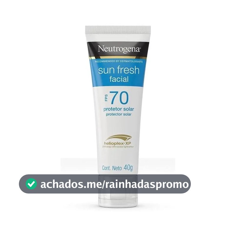 Protetor solar facial sun fresh fps 70 40g Neutrogena