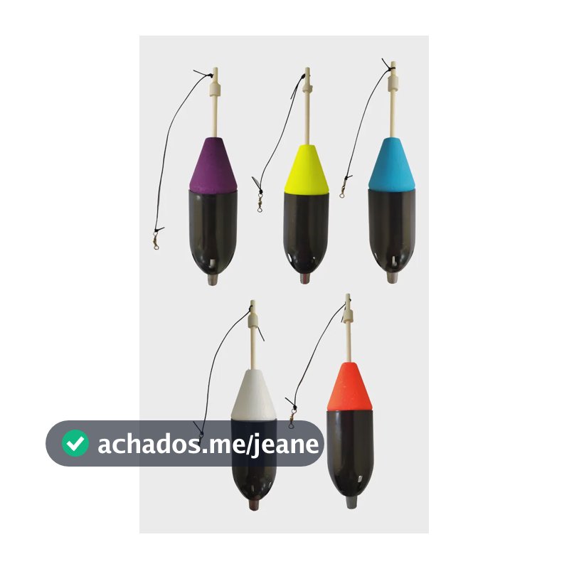 Kit Com 5 Boia Cevadeira Barão Tamba 45g Vermelha Para Pesca Modelo 659