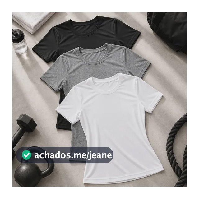 Kit 3 Camisetas Baby Look Dry Fit Feminina Academia E Treino