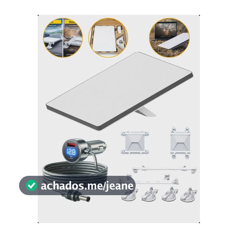 Kit Internet Completo Antena Starlink Mini + Suporte + Cabo