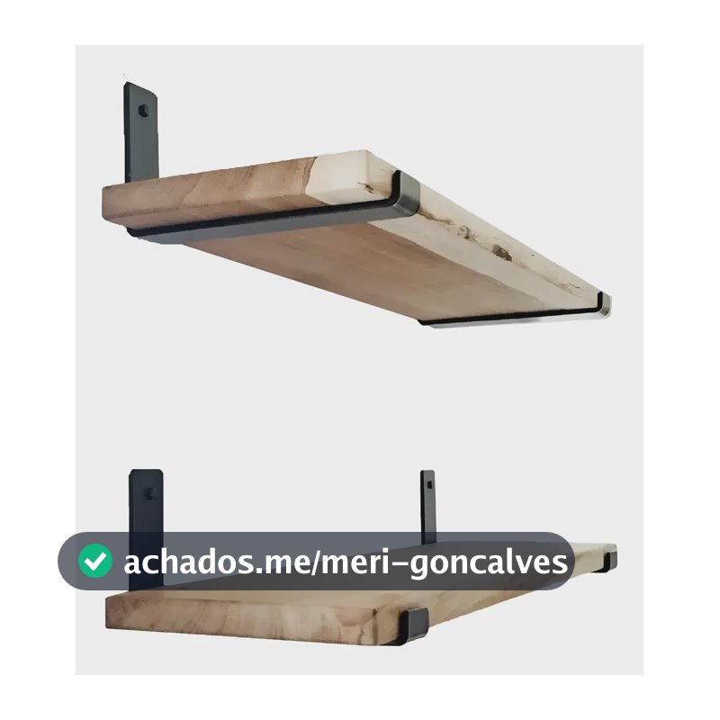 Kit 3 Tábuas De Madeira Retrô Com 3 Pares De Mão Francesa