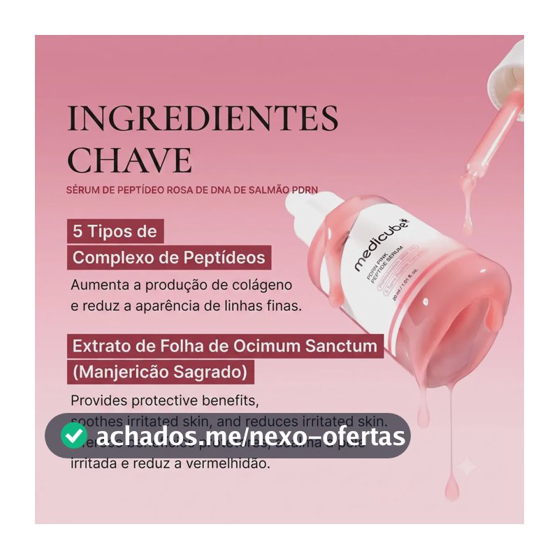 Sérum Medicube PDRN Pink Peptide para Rosto e Pescoço - 30 mL