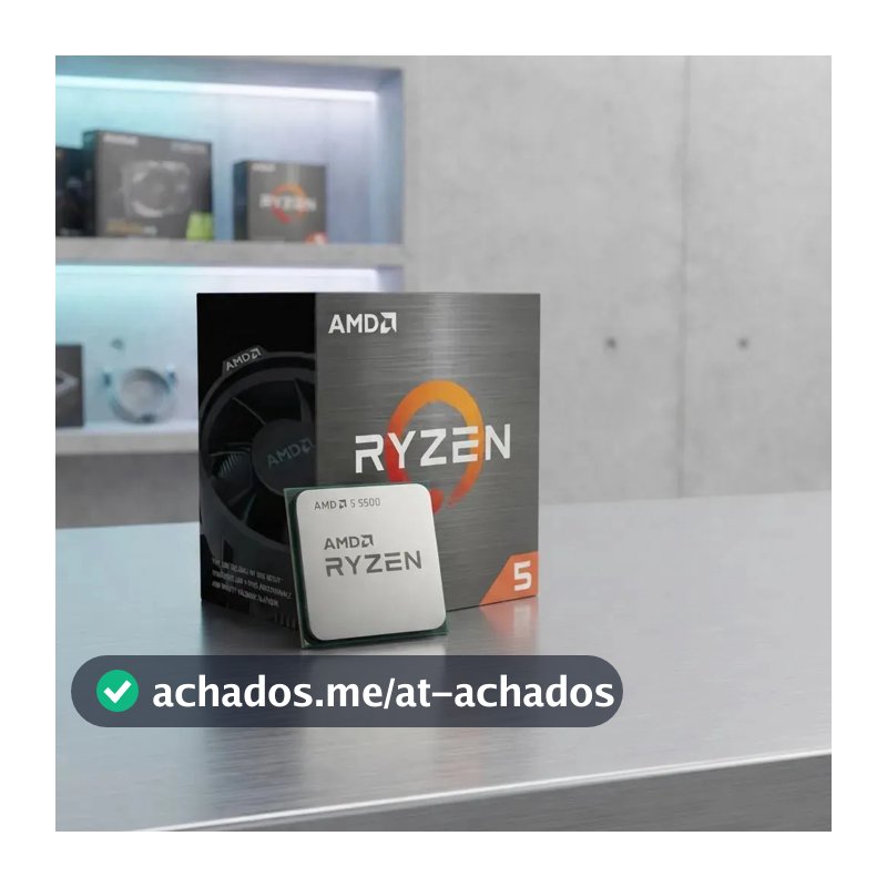 Processador AMD Ryzen 5 5500 3.6GHz 4.2GHz Max Turbo Cache 16MB AM4