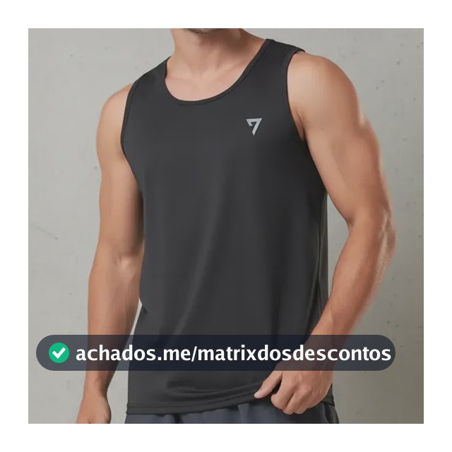 Regata Dry Fit Lisa Camiseta Masculina Academia Treino