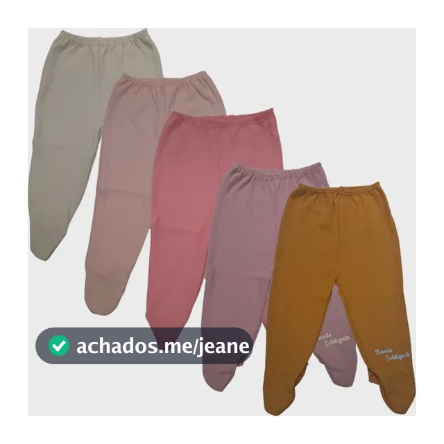 Calça Mijão Bebê Kit Com 5 - Mamãe Inteligente