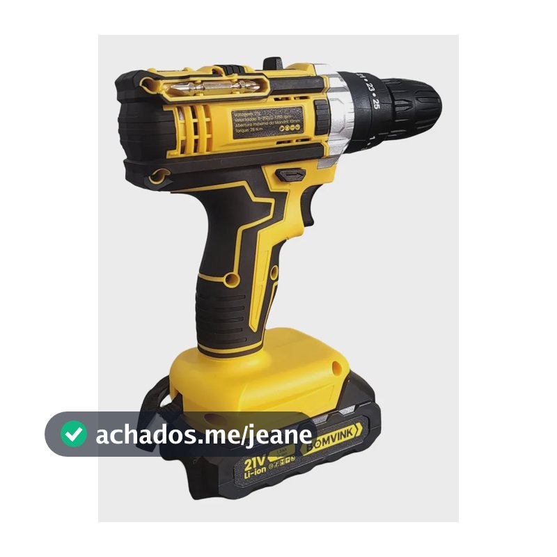 Parafusadeira Furadeira De Impacto Bomvink9961 127v/220v 60hz Amarelo 127/220v
