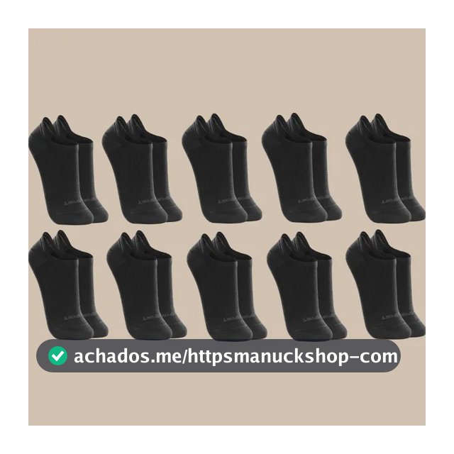 Kit 10 Pares De Meias Lupo Soquete Invisível Sport