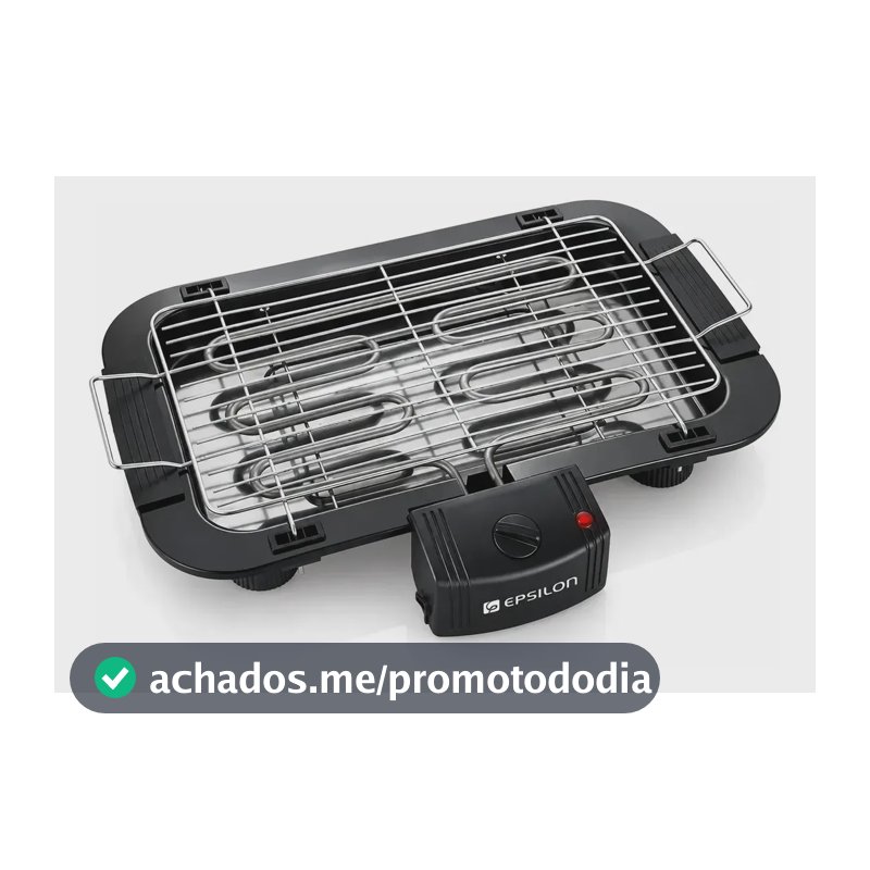 Churrasqueira Elétrica Portatil De Mesa Grill Removível Preto 220v