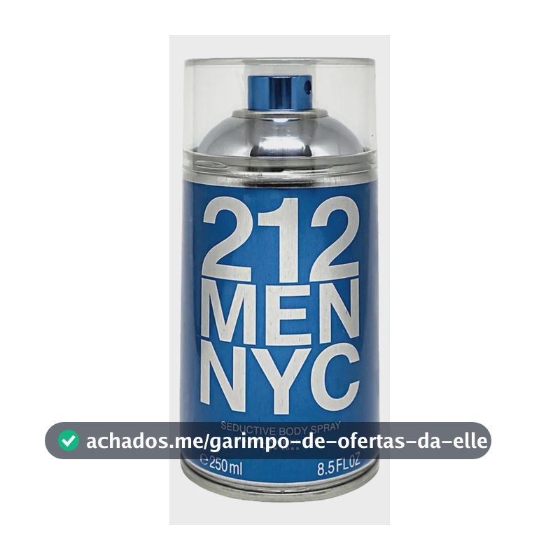 Carolina Herrera 212 Nyc Seductive - Body Spray Masc. 250ml