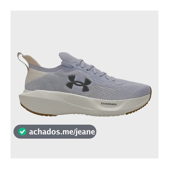 Tênis Under Armour Charged Slight 3 Se Feminino Original Lilás/branco Liso 38 Br