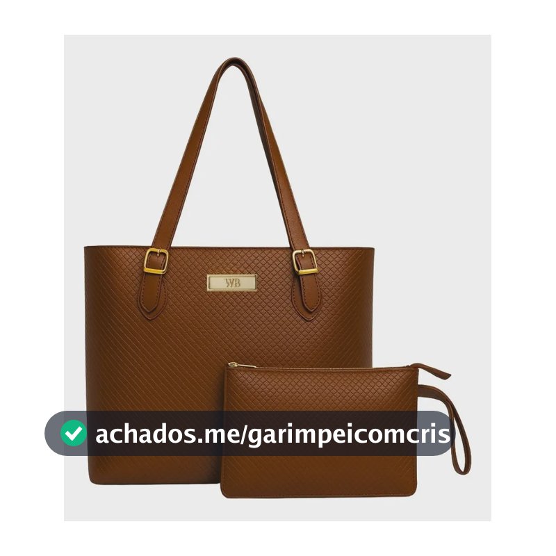 Kit Bolsa Tipo Sacola Grande Com Carteira Feminina Cor Marrom Desenho Do Tecido Trançado