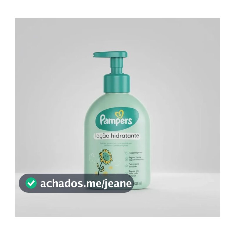 Loção Hidratante Pampers Hipoalergênico Girassol 200ml