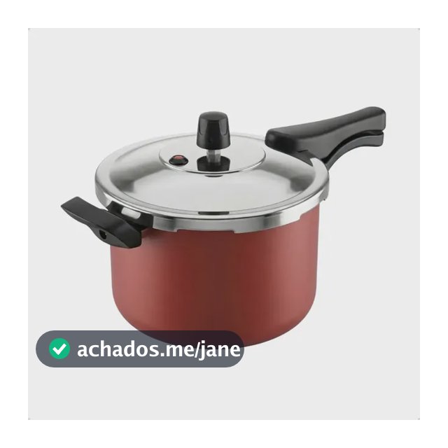 Panela de Pressão 7 litros Alumínio Preta Grande Segura Reforçada Cozimento Rápido Econômica Fechamento Externo
