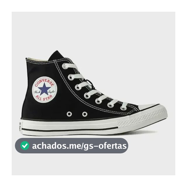 Tênis All Star Converse Unissex Cano Alto Chuck Taylor Preto