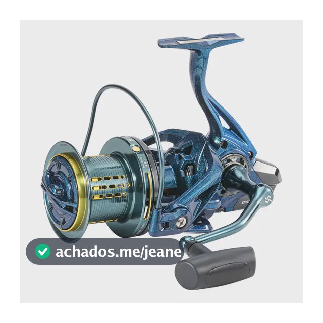 Molinete De Pesca Marítima 4,8:1 Aço Inox Alumínio Carretel  10000 Série