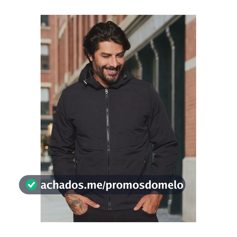 Jaqueta Masc. Sarja Capuz Broken Rules 510075 Preto P Liso