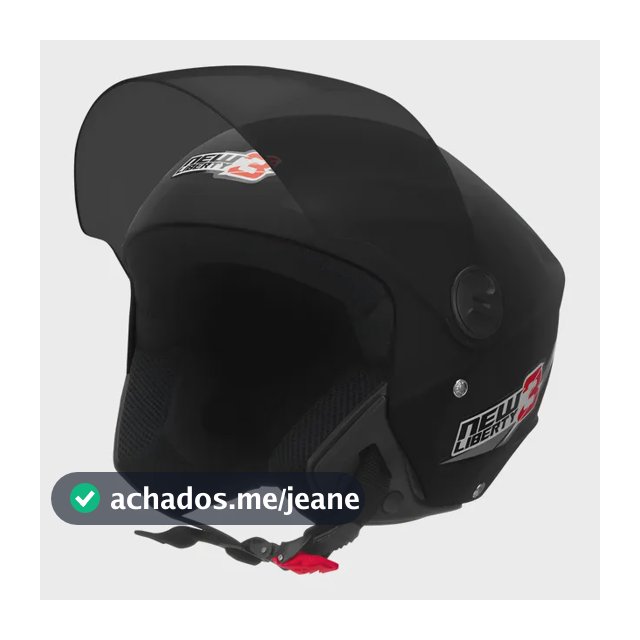 Capacete Pro Tork Preto New Liberty 3 Viseira Fumê
