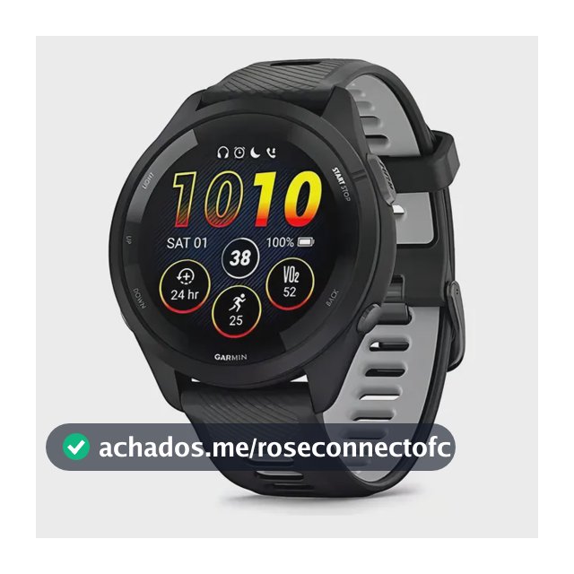 Relógio Smartwatch Garmin Forerunner Music 265 Amoled Preto/cinza
