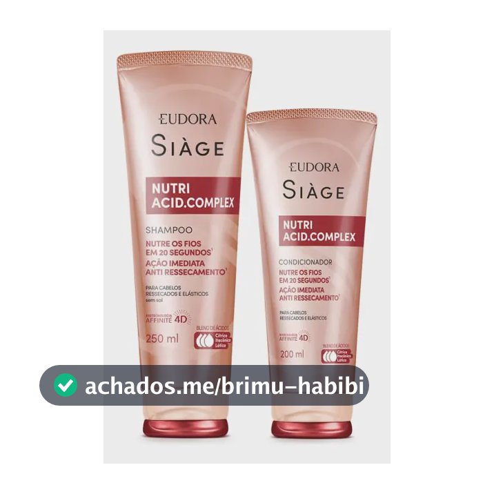 Combo Siàge Nutri Acid.complex Shampoo + Condicionador