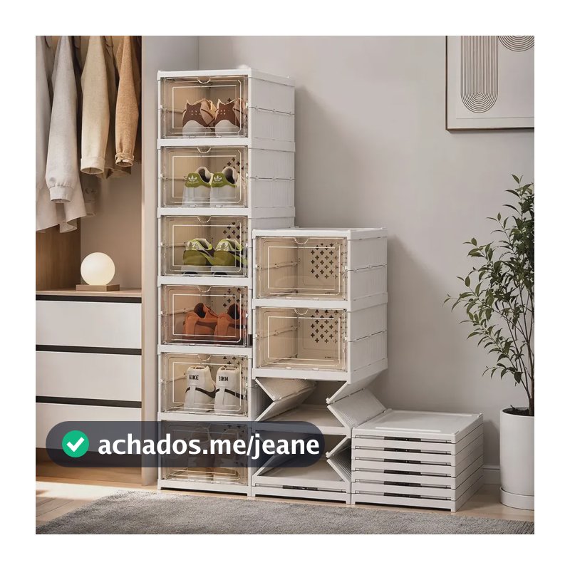 Sapateira Organizador Sapatos Empilhável Vertical 6 Andares