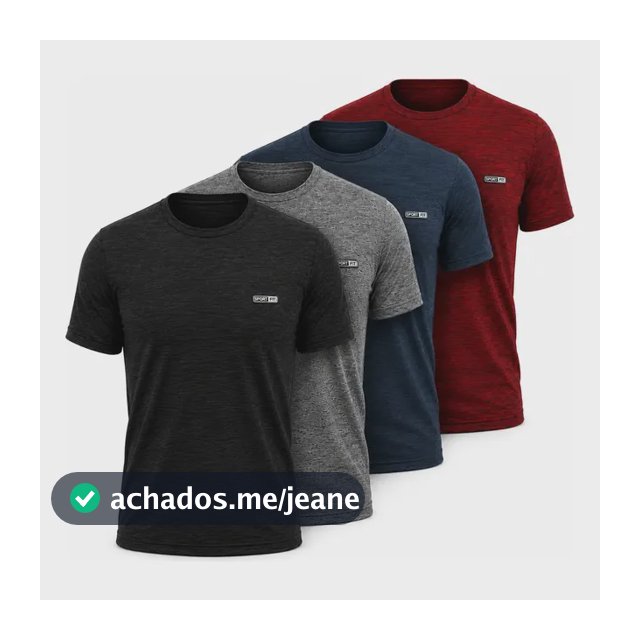 Kit 4 Camisetas Manga Curta Dry Fit Masculina Academia Slim Preto + Azul + Cinza + Vermelho G