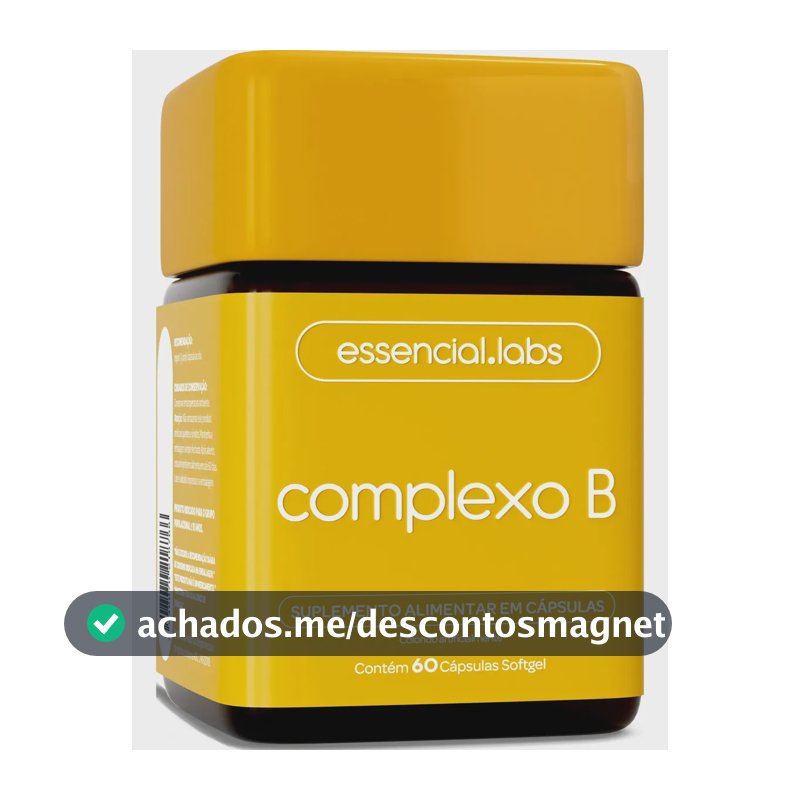 COMPLEXO B - 60 Cápsulas Softgel - Fórmula com Máxima Concentração e Biodisponibilidade