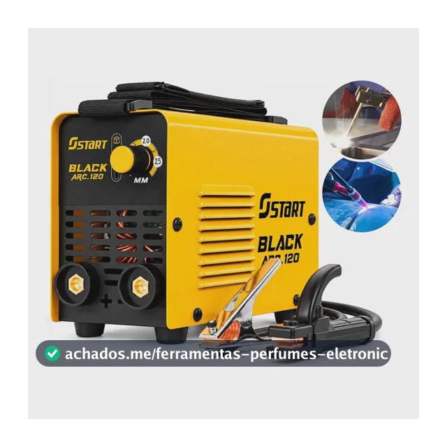 Máquina De Solda Inversora Elétrica Portátil Start Black Arc 120a Mma Eletrodo Tig 220 V