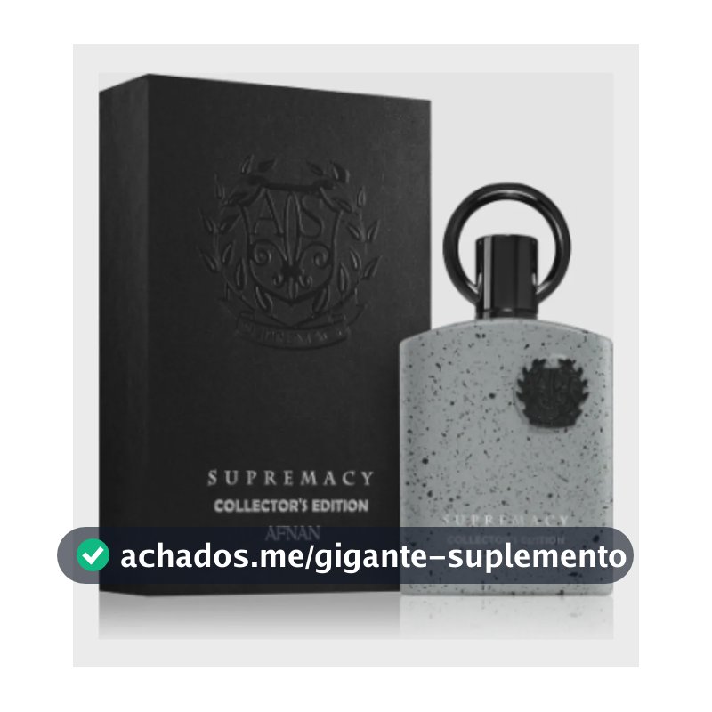 Supremacy Collector's Edition Afnan Perfume Árabe Eau De Parfum 100ml Masculino