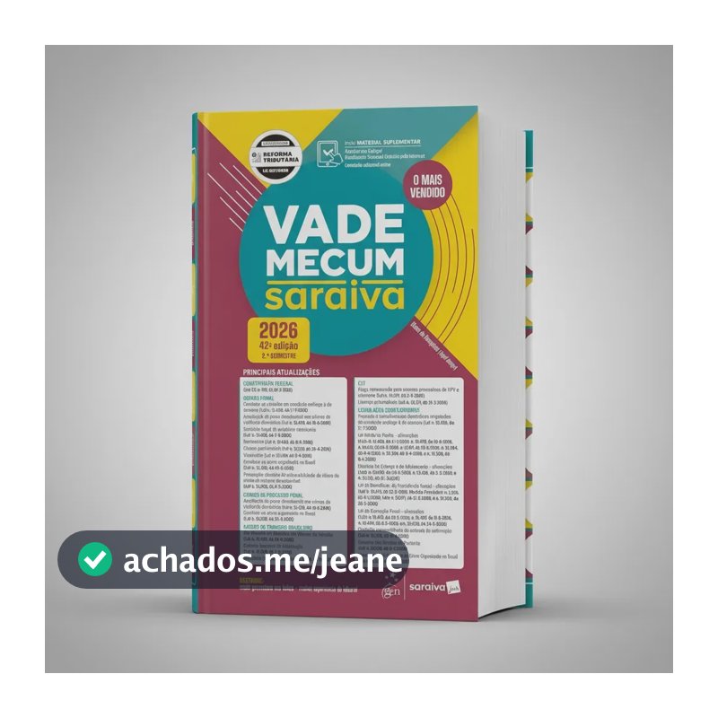 Vade Mecum Saraiva Tradicional - 42ª Edição 2026 - Saraiva Jur, Equipe - Grupo GEN - Capa Dura