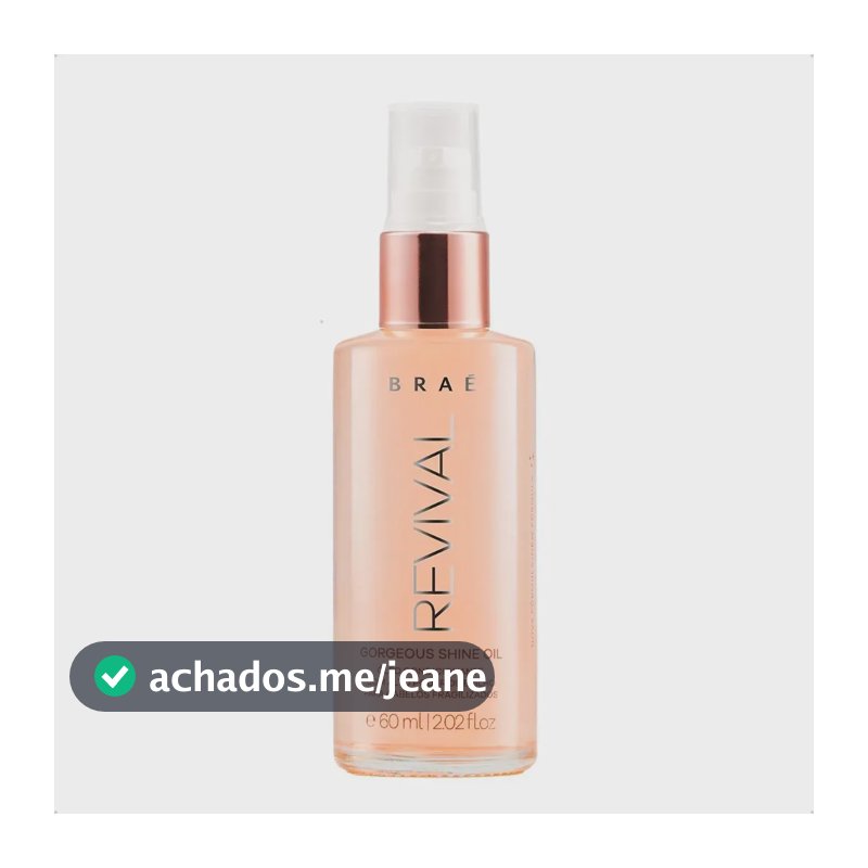 Braé Revival Gorgeous Shine Oil Capilar 60ml