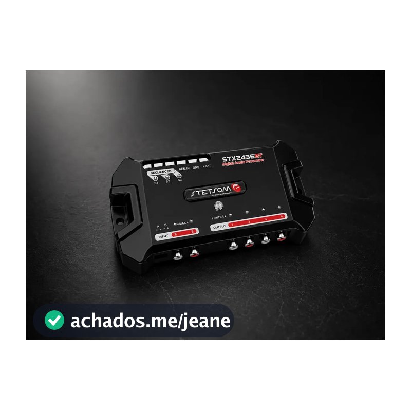 Processador de Áudio Digital Stetsom STX2436BT com Bluetooth TOP