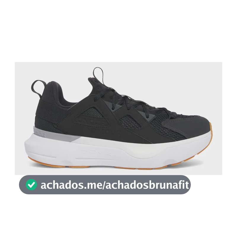 Tênis Masculino Infinite Mvmnt Under Armour 003-black/white/m.silver Liso 41