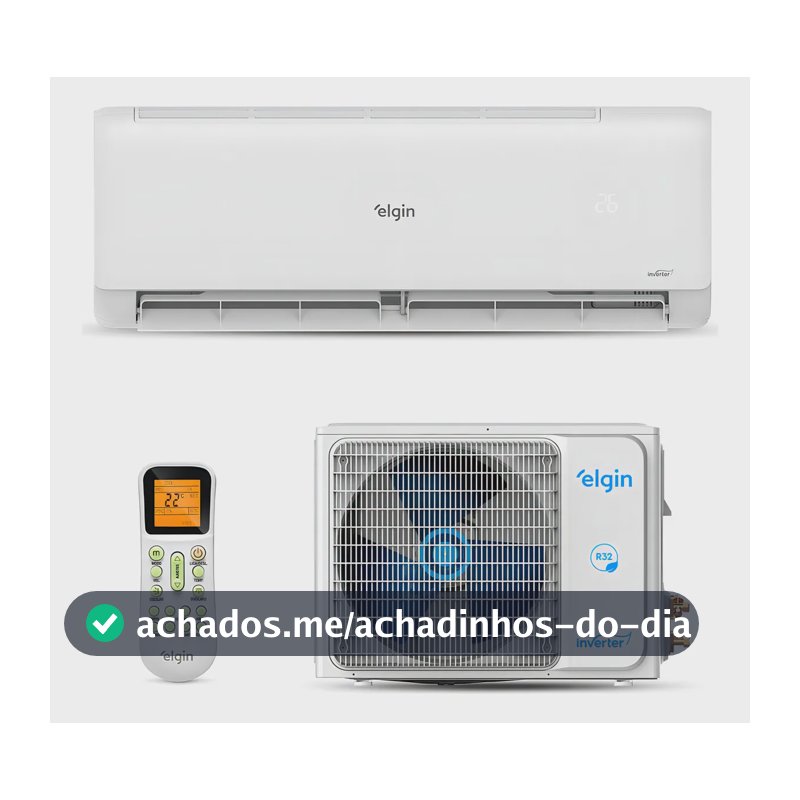 Ar Condicionado Elgin Eco Inverter II Wi-Fi 12.000 BTU Frio Compatível com Alexa e Google Home