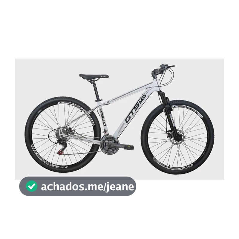 Bicicleta mountain bike GTS PRO M5 Techs 29 Aro 29 tamanho do Quadro 19" cor branco